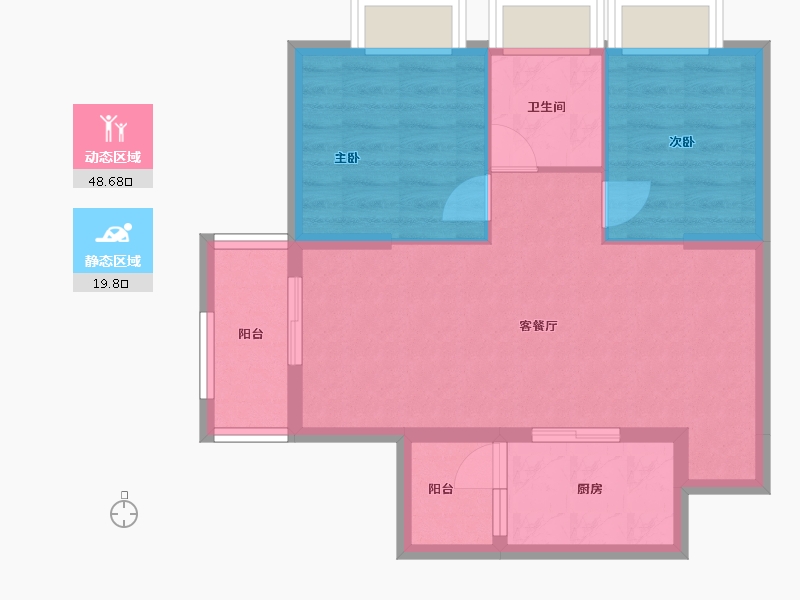 广东省-广州市-友联·君御-61.11-户型库-动静分区