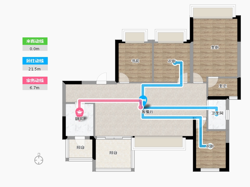 四川省-成都市-国贸鹭原-99.90-户型库-动静线