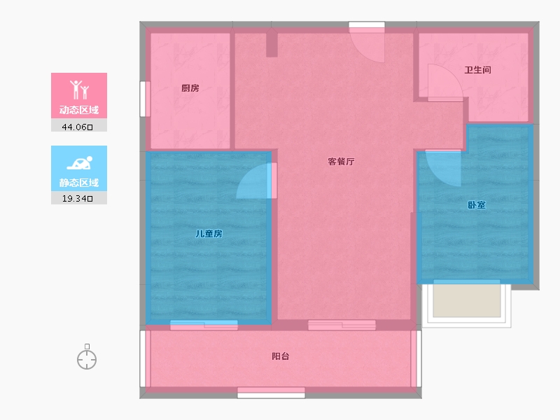 广东省-广州市-友联·君御-56.70-户型库-动静分区