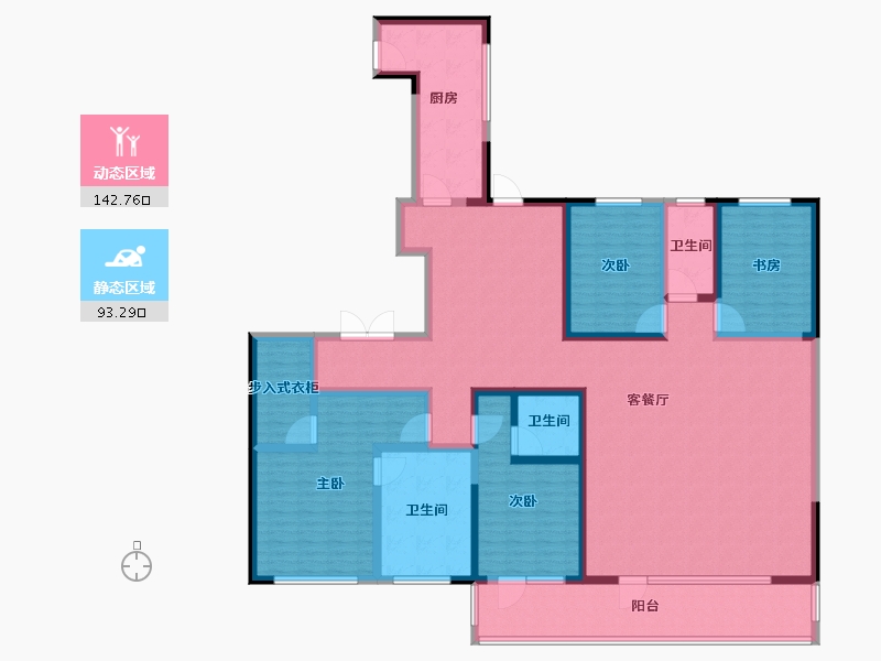 山东省-聊城市-民生·城市玖玺-212.80-户型库-动静分区