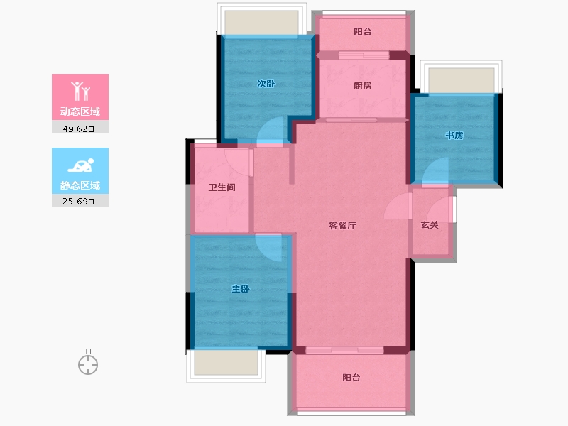 广东省-惠州市-泰丰牧马湖.-66.59-户型库-动静分区