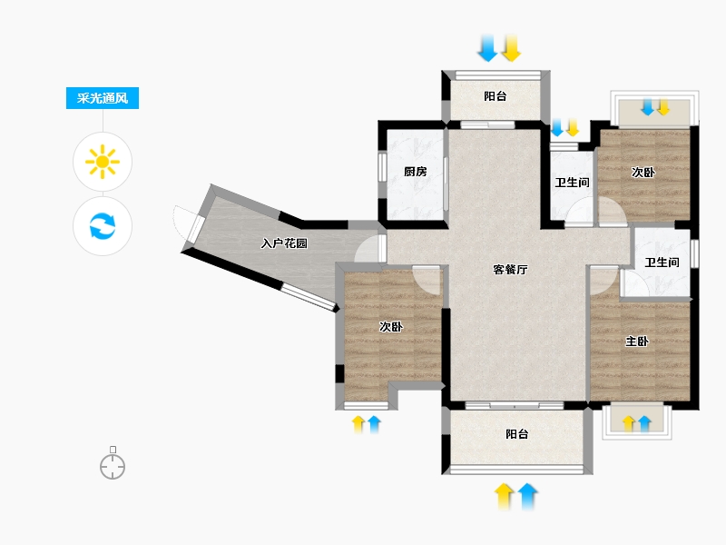 广东省-河源市-友诚丽苑-82.64-户型库-采光通风