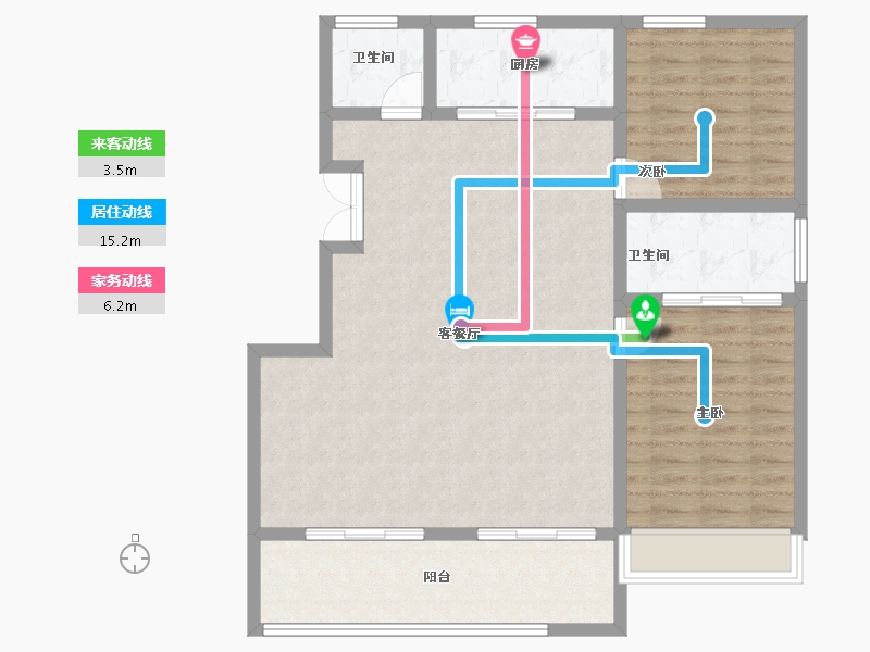 安徽省-芜湖市-拓基鼎元府-97.89-户型库-动静线