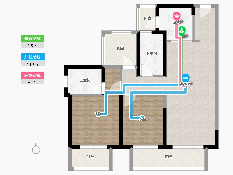 广东省-惠州市-泰丰牧马湖.-84.97-户型库-动静线