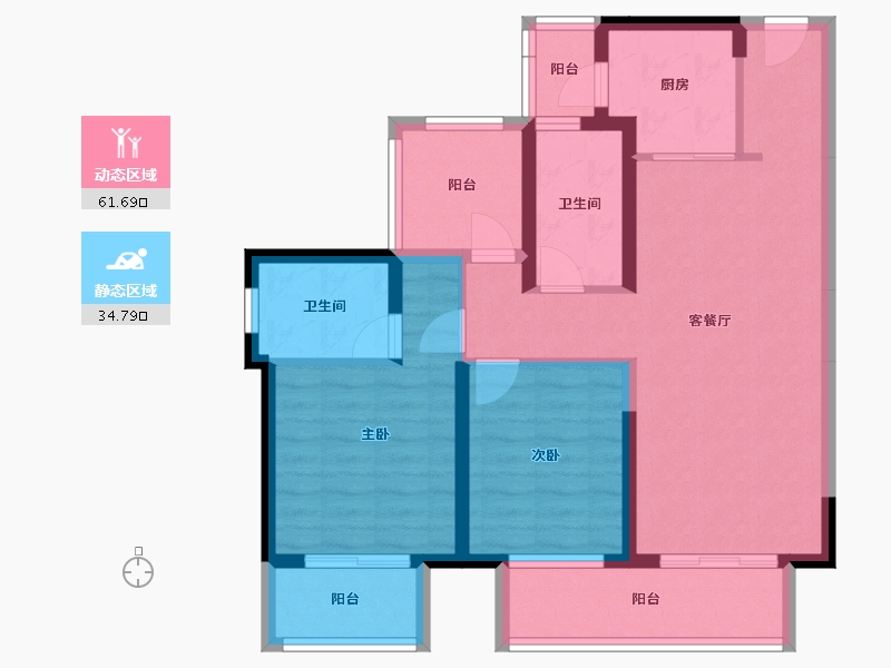 广东省-惠州市-泰丰牧马湖.-84.97-户型库-动静分区