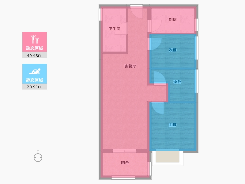 广东省-广州市-友联·君御-54.28-户型库-动静分区