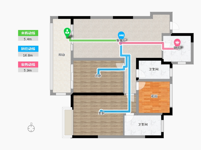 江苏省-常州市-中景华府-115.00-户型库-动静线