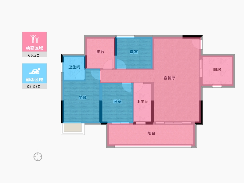 广东省-肇庆市-江南名苑-89.00-户型库-动静分区