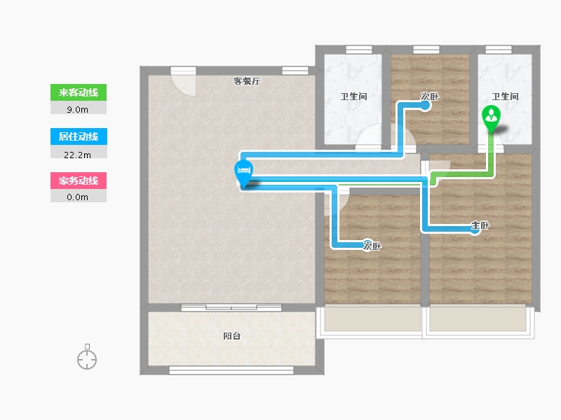 江苏省-苏州市-华侨城龙湖·启元-89.15-户型库-动静线