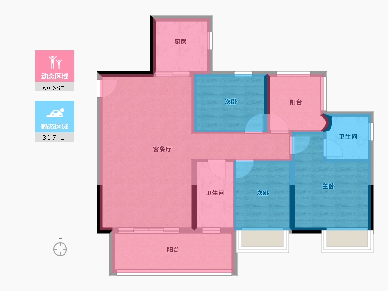 广东省-肇庆市-江南名苑-82.20-户型库-动静分区