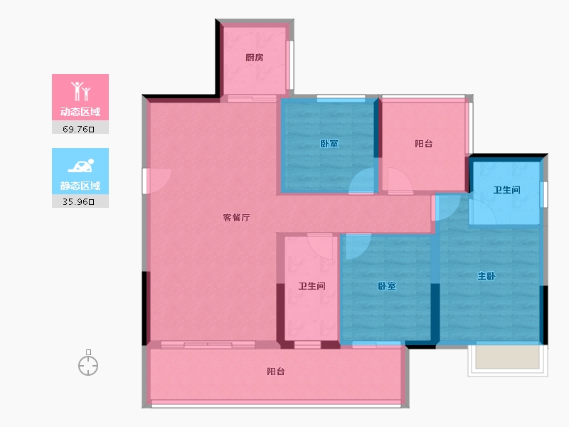 广东省-肇庆市-江南名苑-94.73-户型库-动静分区