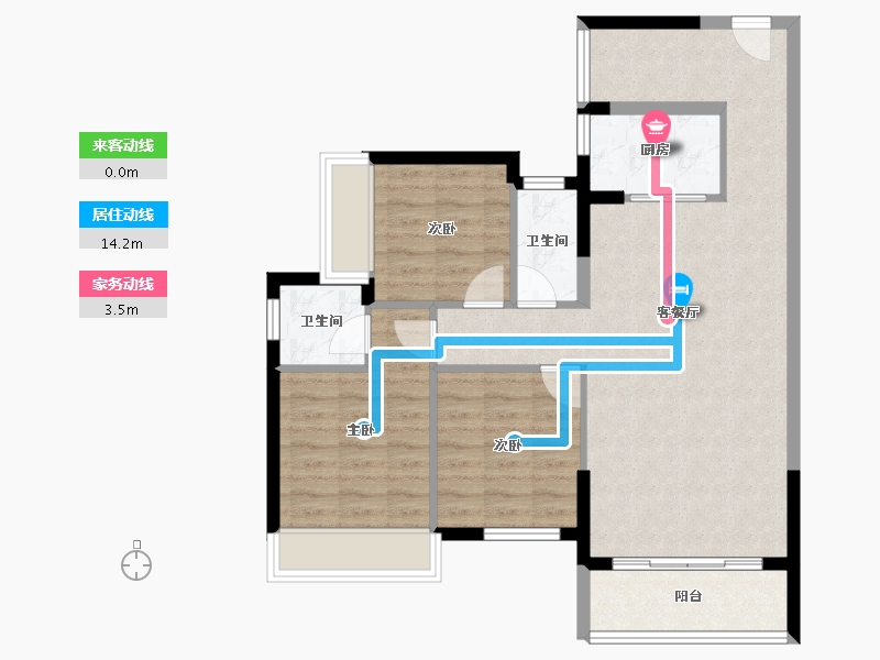 广东省-河源市-友诚丽苑-83.45-户型库-动静线