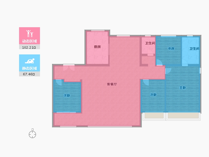 北京-北京市-海通悦澜湾-156.00-户型库-动静分区