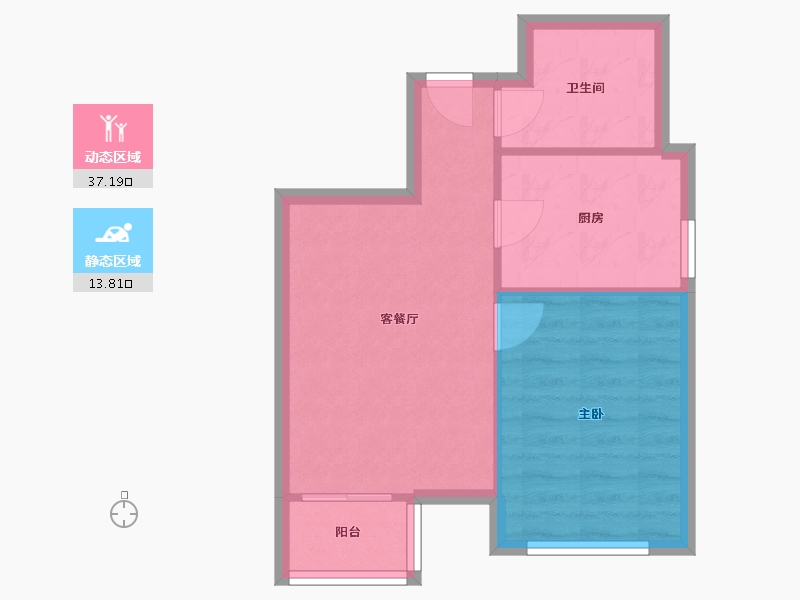 北京-北京市-正源尚峰尚水-62.00-户型库-动静分区