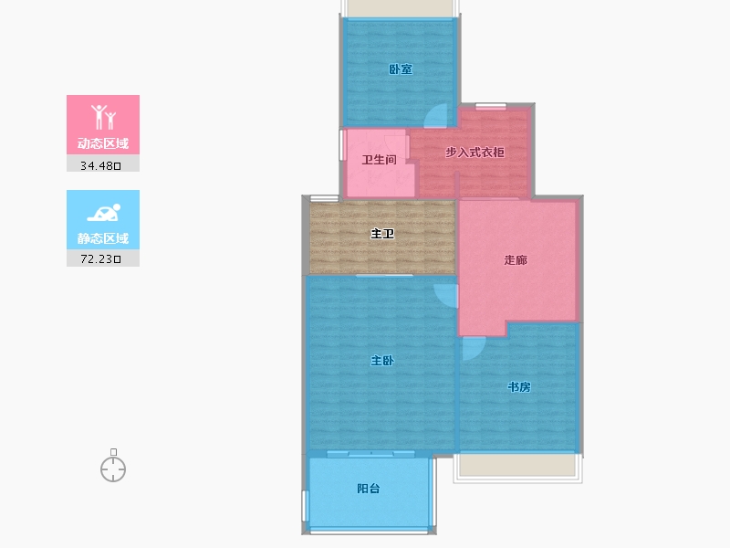 上海-上海市-天安象屿·西江悦-110.39-户型库-动静分区