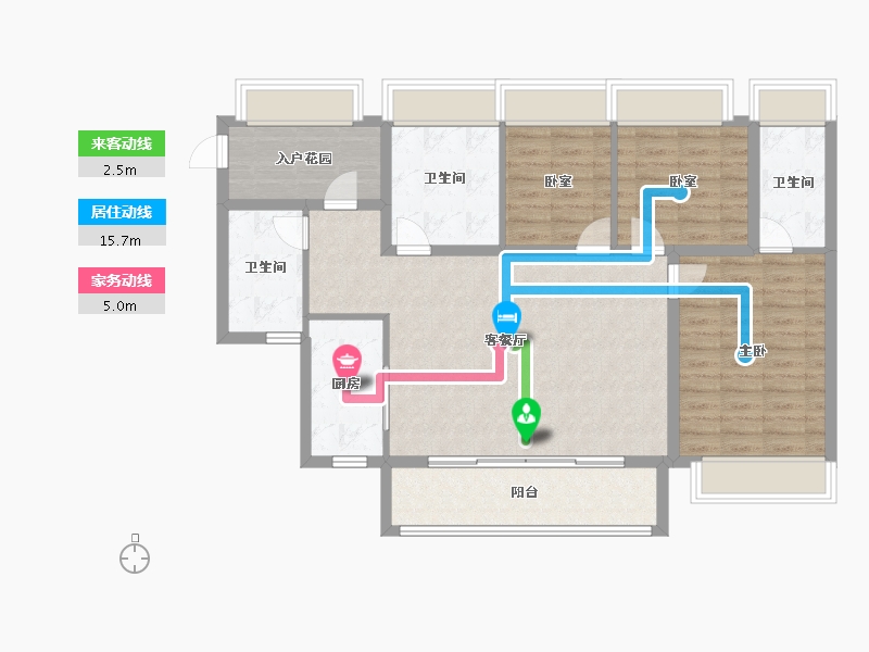 广东省-深圳市-仁恒公园世纪三期-102.40-户型库-动静线