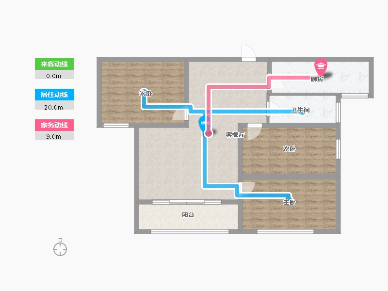 河南省-漯河市-龙腾祥和花园-99.54-户型库-动静线