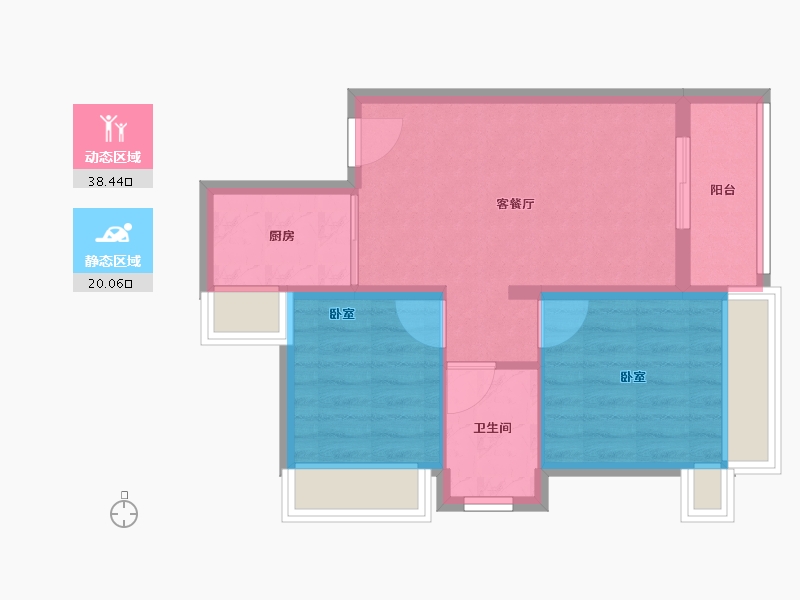 广东省-深圳市-颐峰名庭-52.00-户型库-动静分区