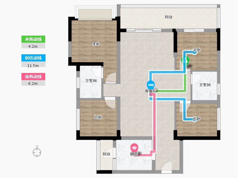 四川省-成都市-中粮保利天府时区-103.99-户型库-动静线