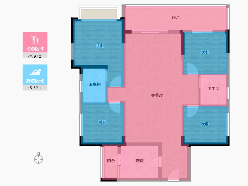 四川省-成都市-中粮保利天府时区-103.99-户型库-动静分区