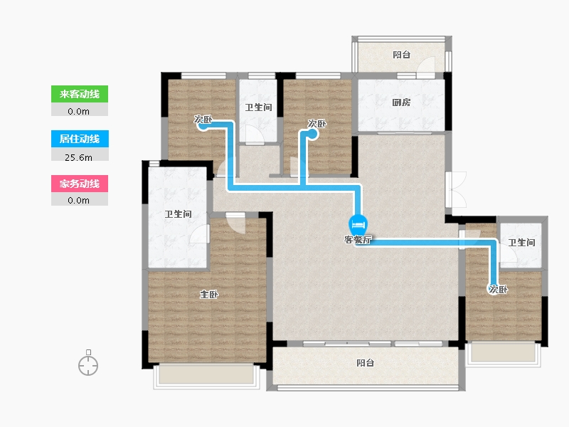 四川省-成都市-中粮保利天府时区-163.28-户型库-动静线