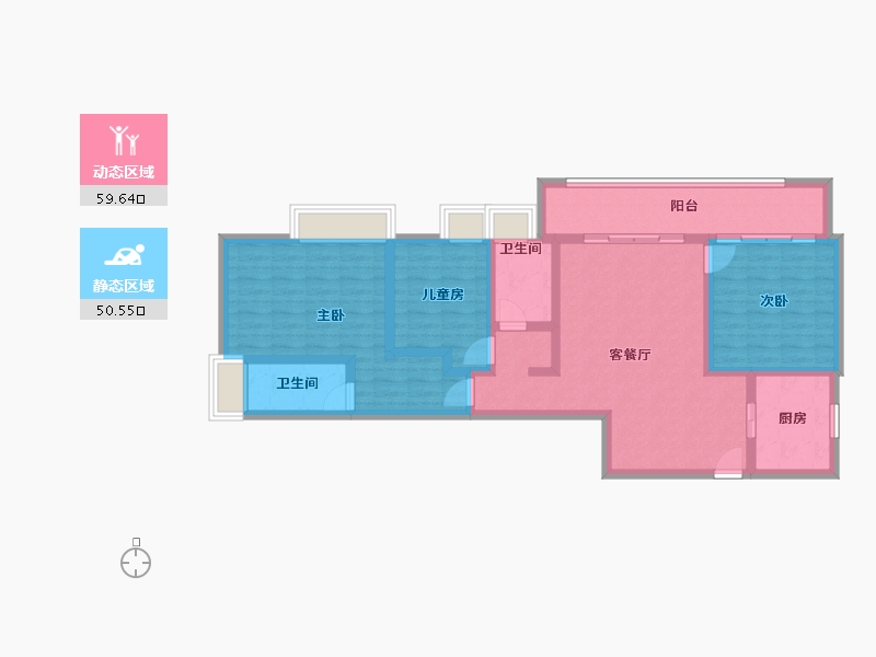 海南省-海口市-同康江语海-97.40-户型库-动静分区