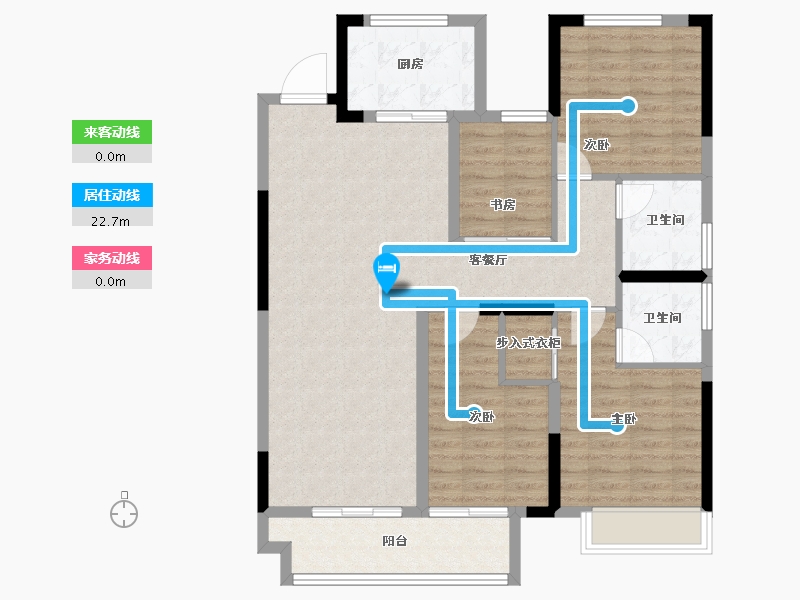 浙江省-湖州市-天能天泽府-102.88-户型库-动静线