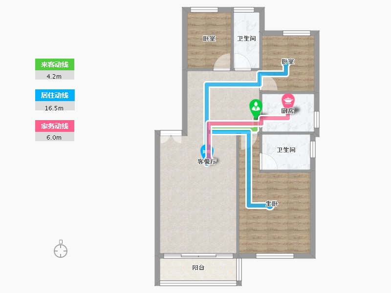 广东省-珠海市-长沙新苑-74.16-户型库-动静线