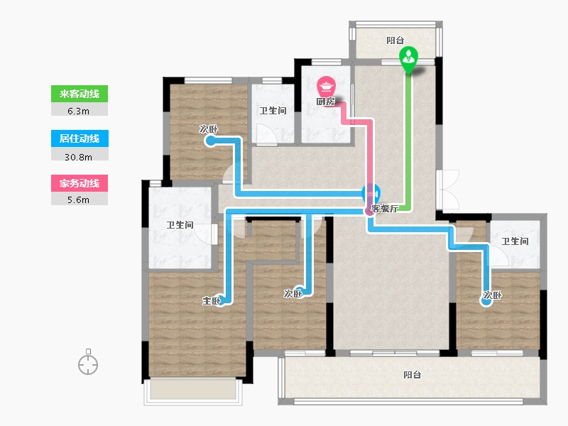 四川省-成都市-中粮保利天府时区-143.85-户型库-动静线