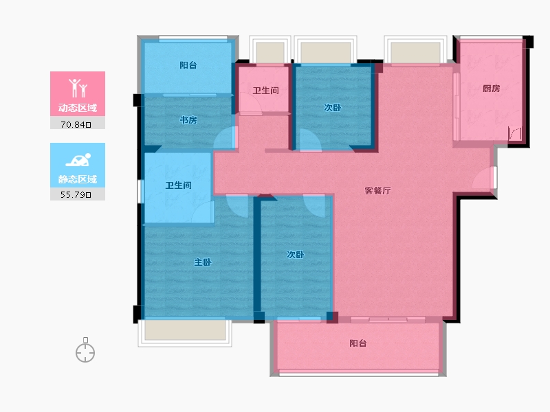 福建省-漳州市-励欧·玖颂西湖-113.97-户型库-动静分区