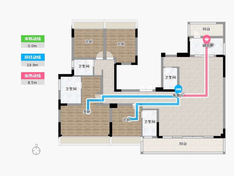 四川省-成都市-悦湖菁领汇-182.00-户型库-动静线