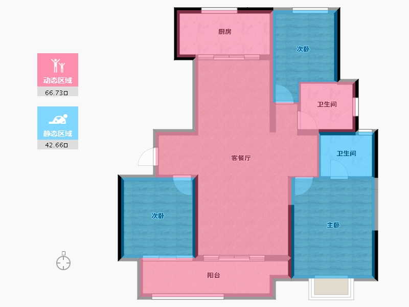 山东省-济南市-中电建国誉府-98.60-户型库-动静分区