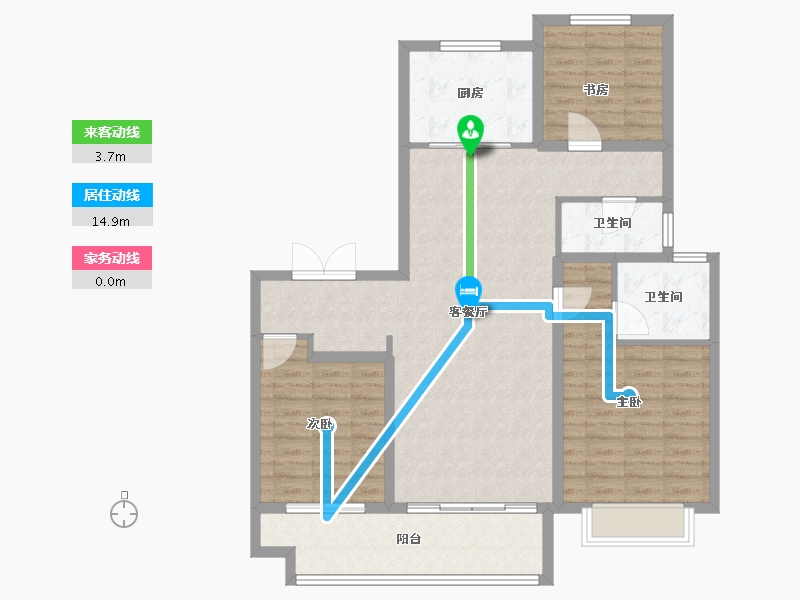 山东省-济南市-国融西兴时代-107.00-户型库-动静线