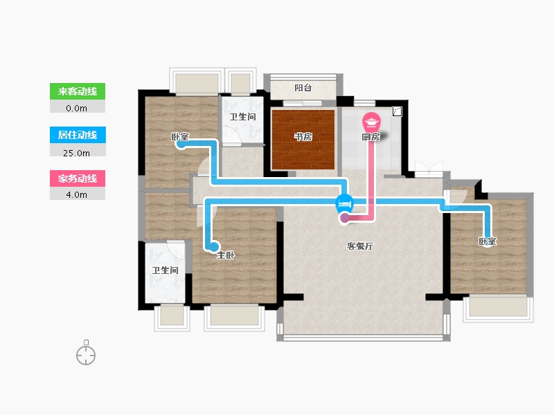 湖北省-武汉市-招商·武汉城建未来中心-100.97-户型库-动静线