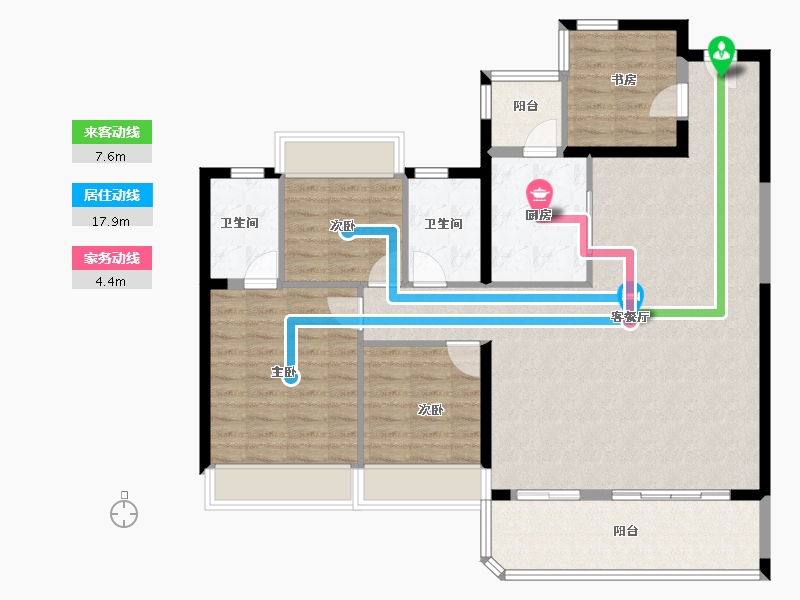 广东省-汕头市-中海海怡半岛-114.40-户型库-动静线