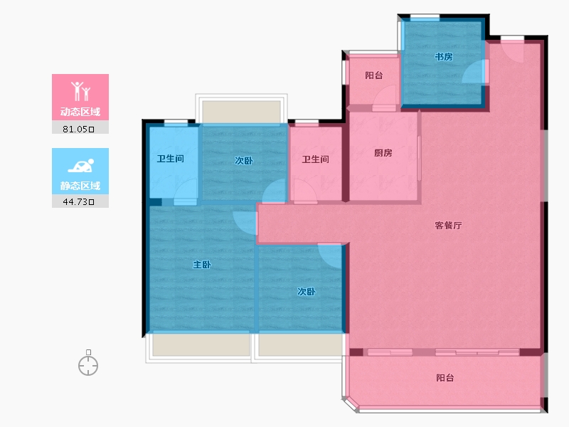 广东省-汕头市-中海海怡半岛-114.40-户型库-动静分区