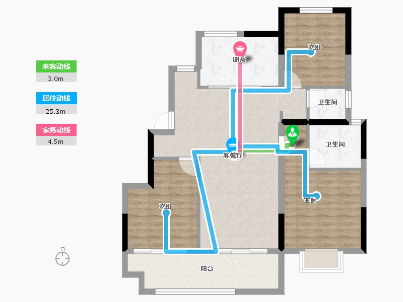 山东省-济南市-保利公园上城.-94.22-户型库-动静线