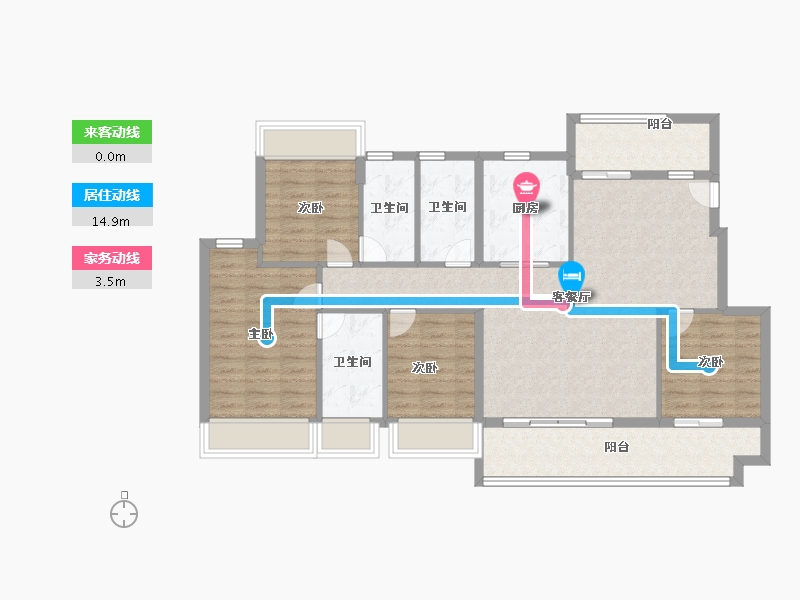 广东省-珠海市-万科·观海200里-108.80-户型库-动静线