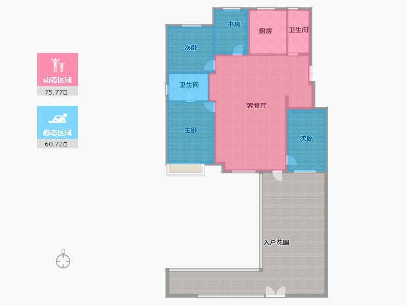 辽宁省-沈阳市-华润置地润溪山-182.54-户型库-动静分区