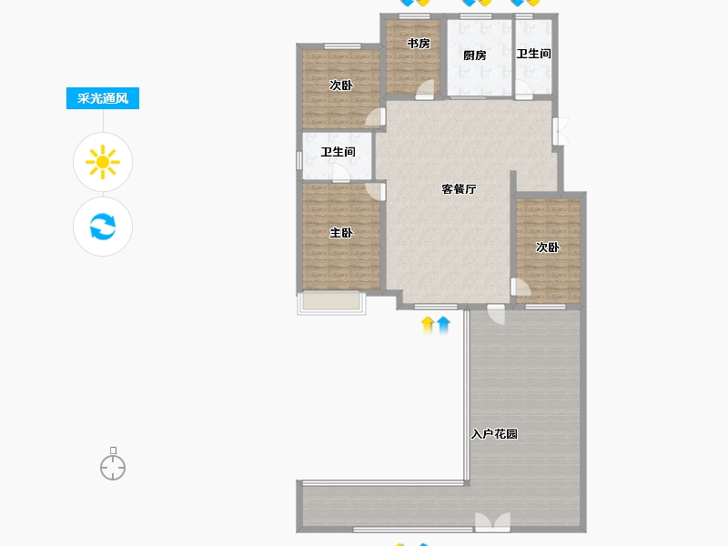 辽宁省-沈阳市-华润置地润溪山-182.54-户型库-采光通风