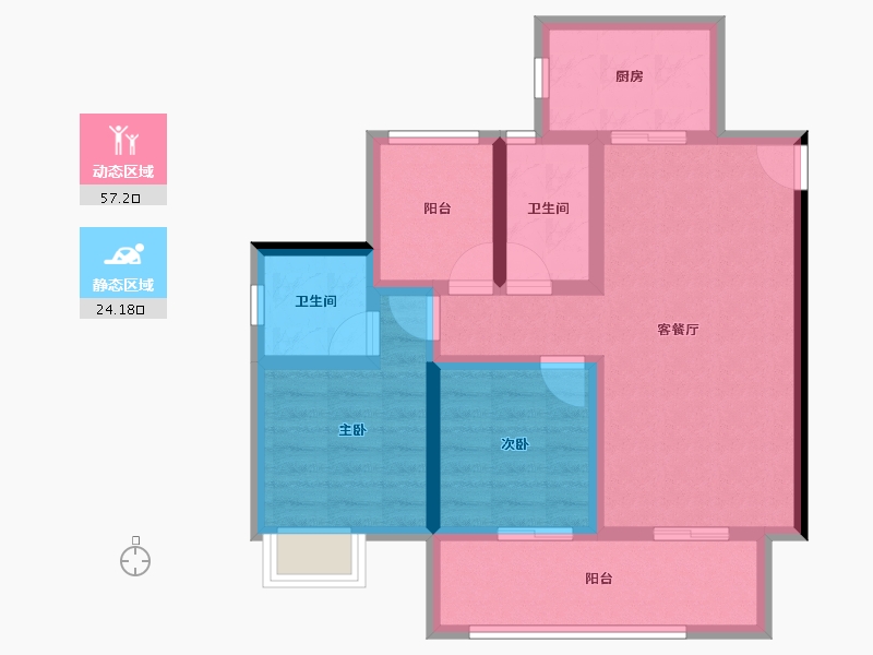 广东省-肇庆市-江南名苑-71.14-户型库-动静分区