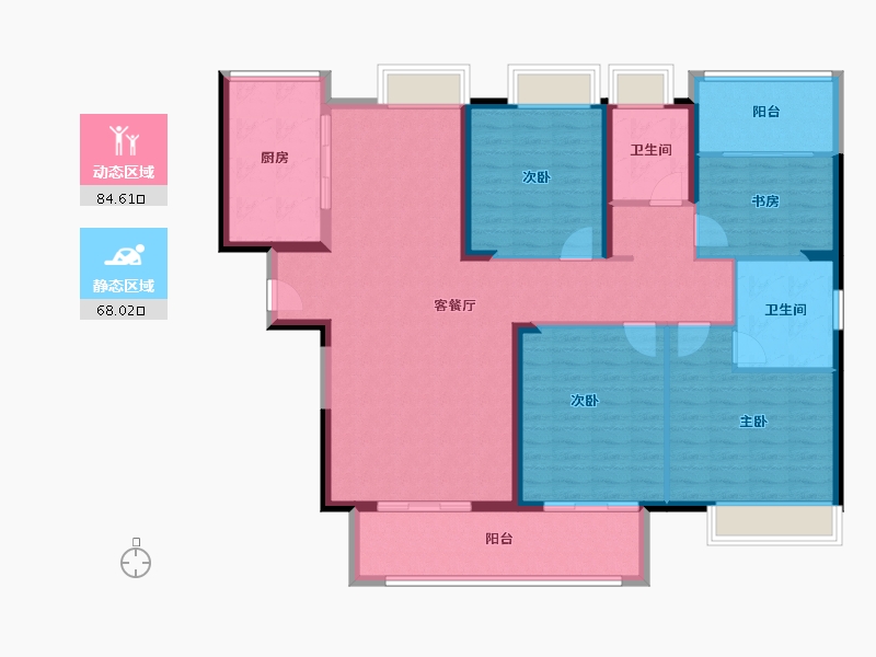 福建省-漳州市-励欧·玖颂西湖-138.86-户型库-动静分区