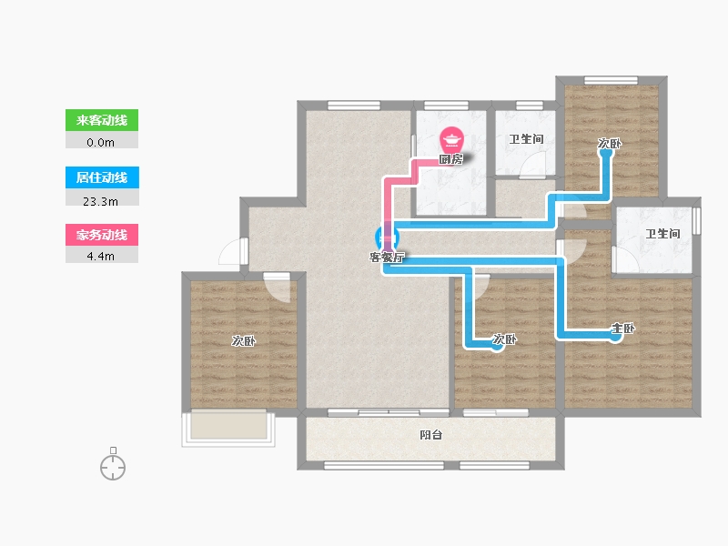 山东省-济南市-海信观悦-111.00-户型库-动静线