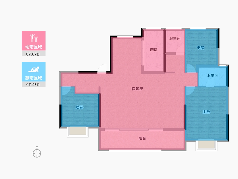 山东省-济南市-中电建国誉府-122.31-户型库-动静分区