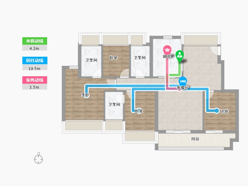 广东省-珠海市-万科·观海200里-87.20-户型库-动静线