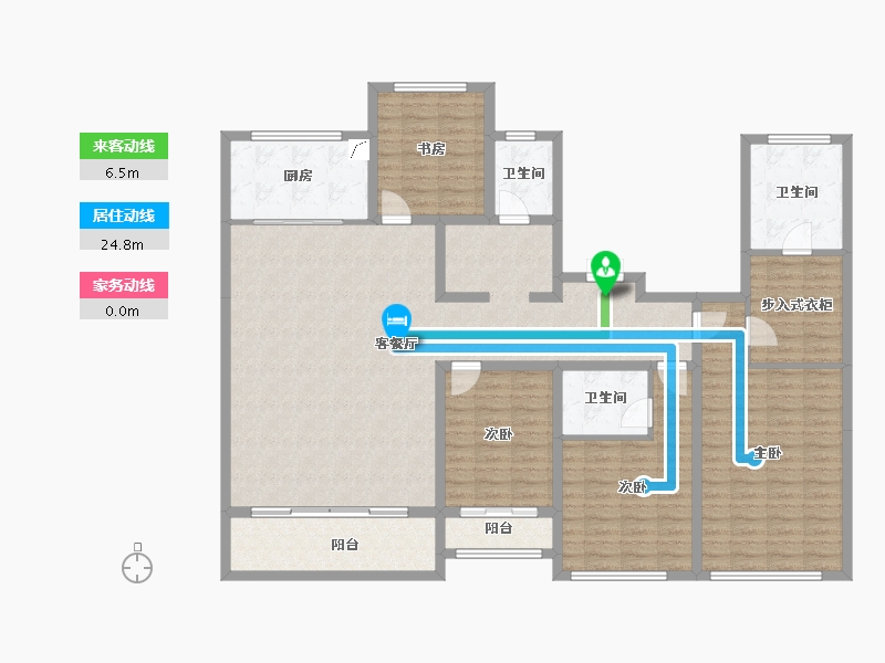 山东省-潍坊市-绿城·桂语江南-156.90-户型库-动静线