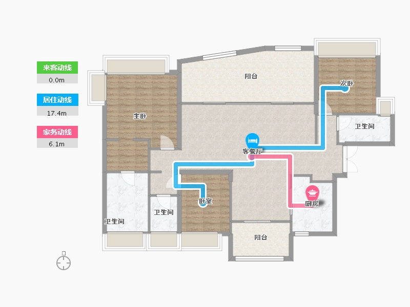 广东省-珠海市-华发广场（II期）横琴湾-134.12-户型库-动静线