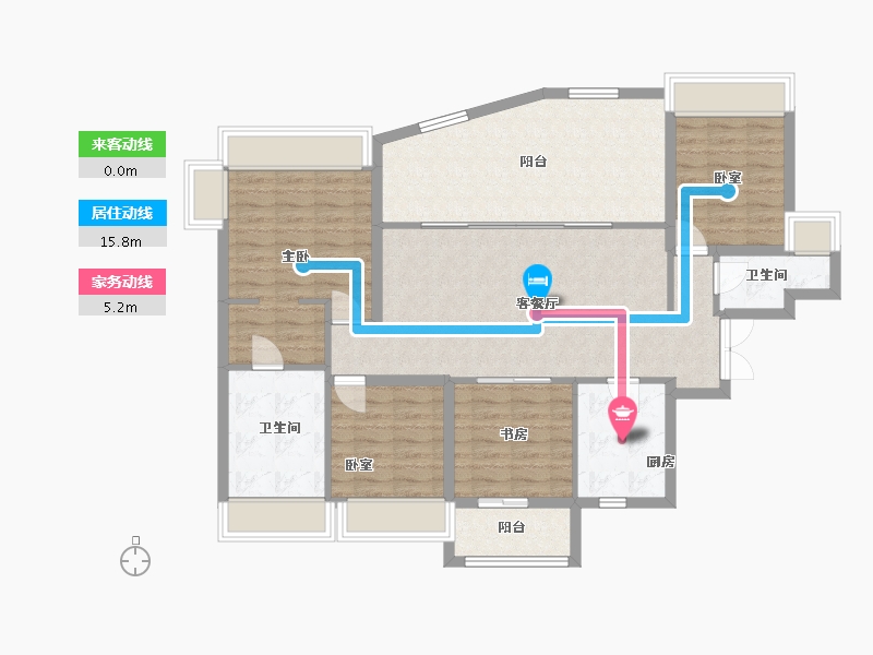 广东省-珠海市-华发广场（II期）横琴湾-112.12-户型库-动静线