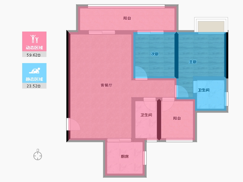 广东省-肇庆市-江南名苑-73.16-户型库-动静分区