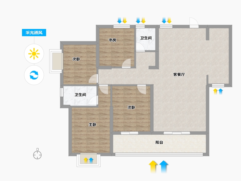 云南省-昆明市-建投学府-103.00-户型库-采光通风